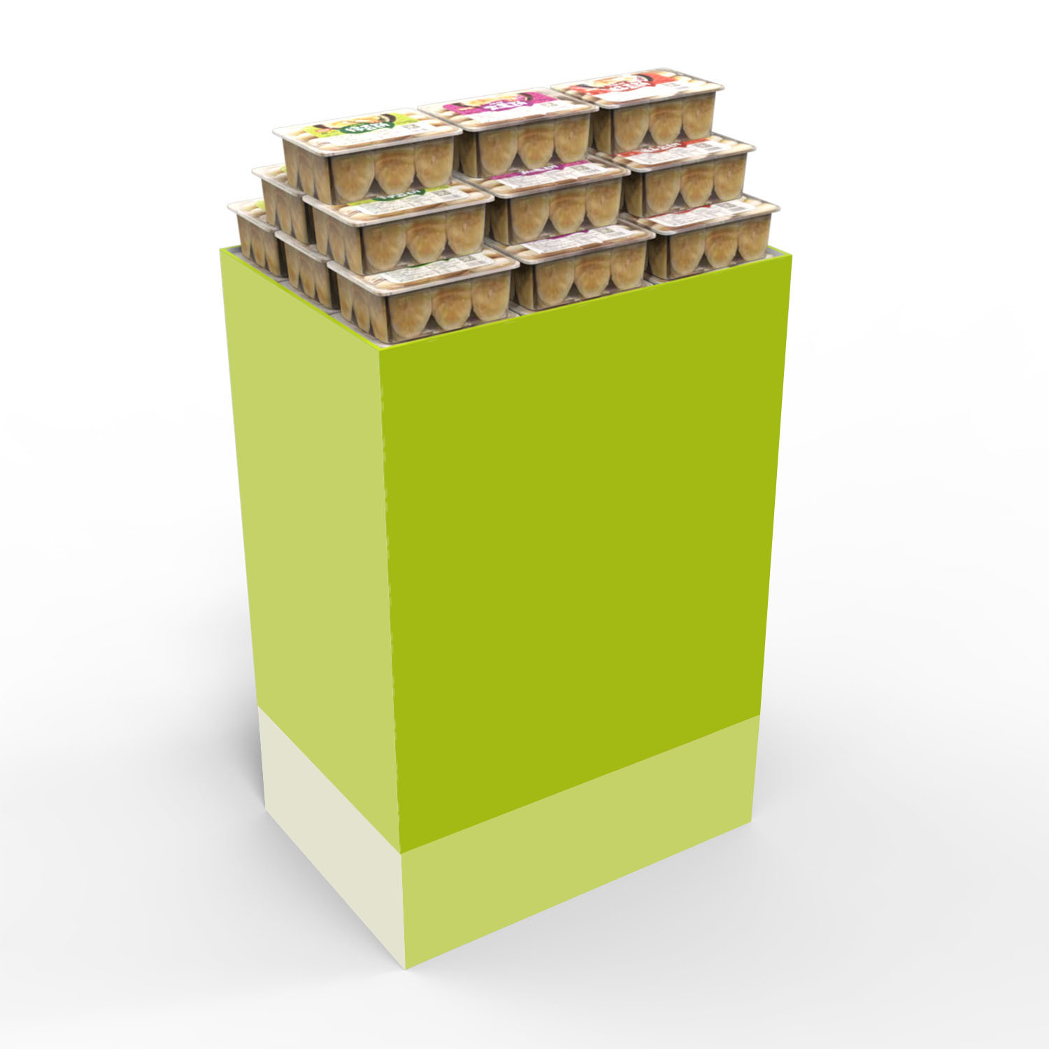 Custom Supermarket Display Cardboard Rack